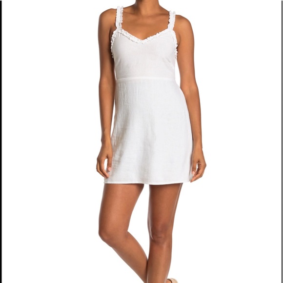 Abound White Linen Sunday Graduation Dress - Picture 1 of 6
